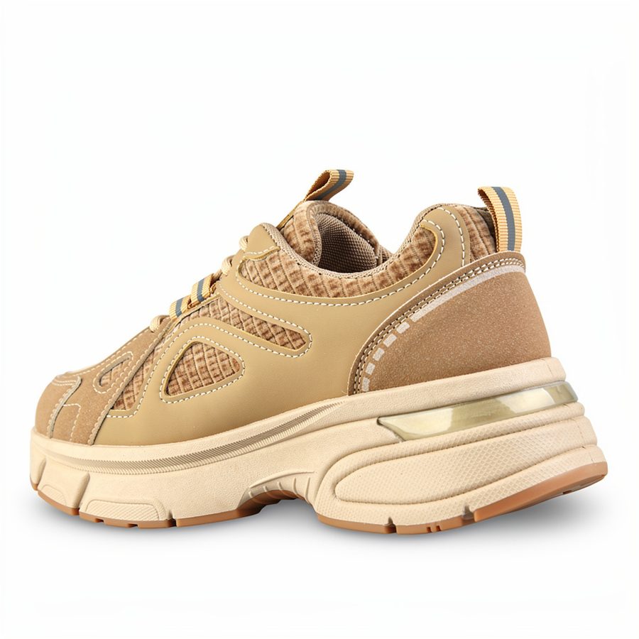 adidași damă piele ecologică/textil maro deschis 0162727