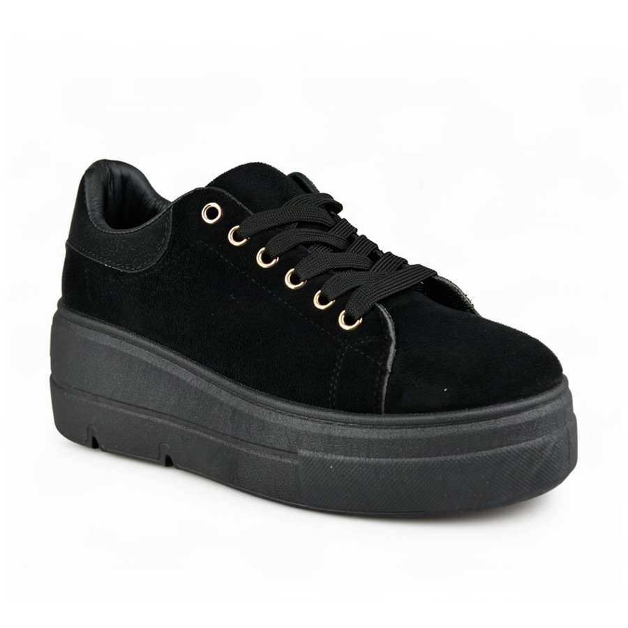 adidași damă piele ecologică/textil negru 0163312