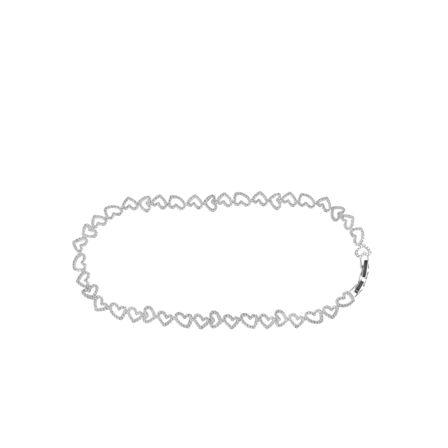 set colier și cercei damă cupru argintiu 0165168
