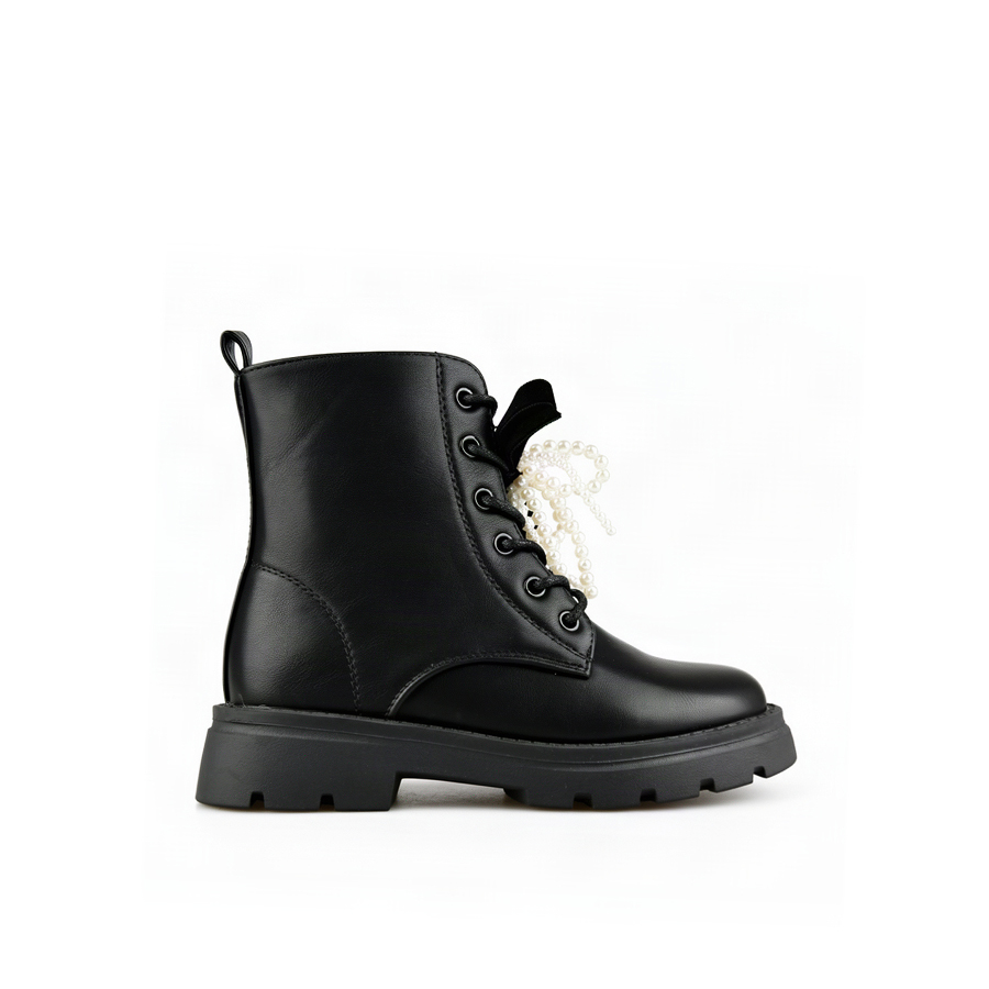 botine copii piele ecologică negru 0162536