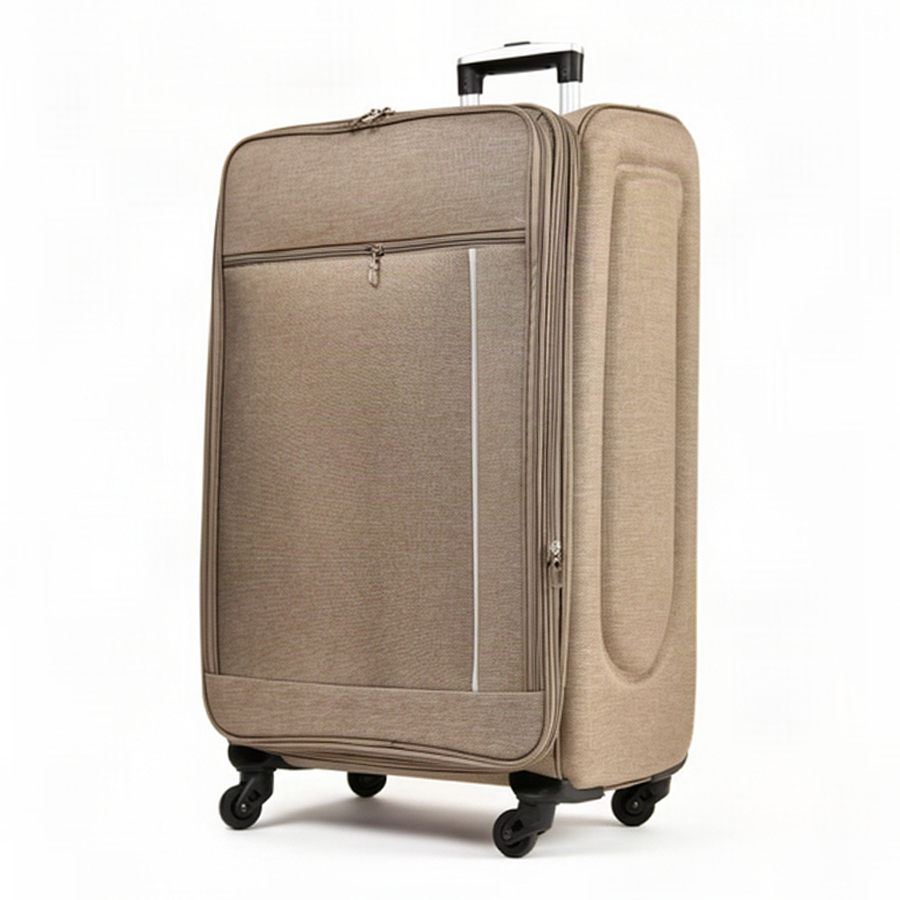 big suitcase textile beige 0163707