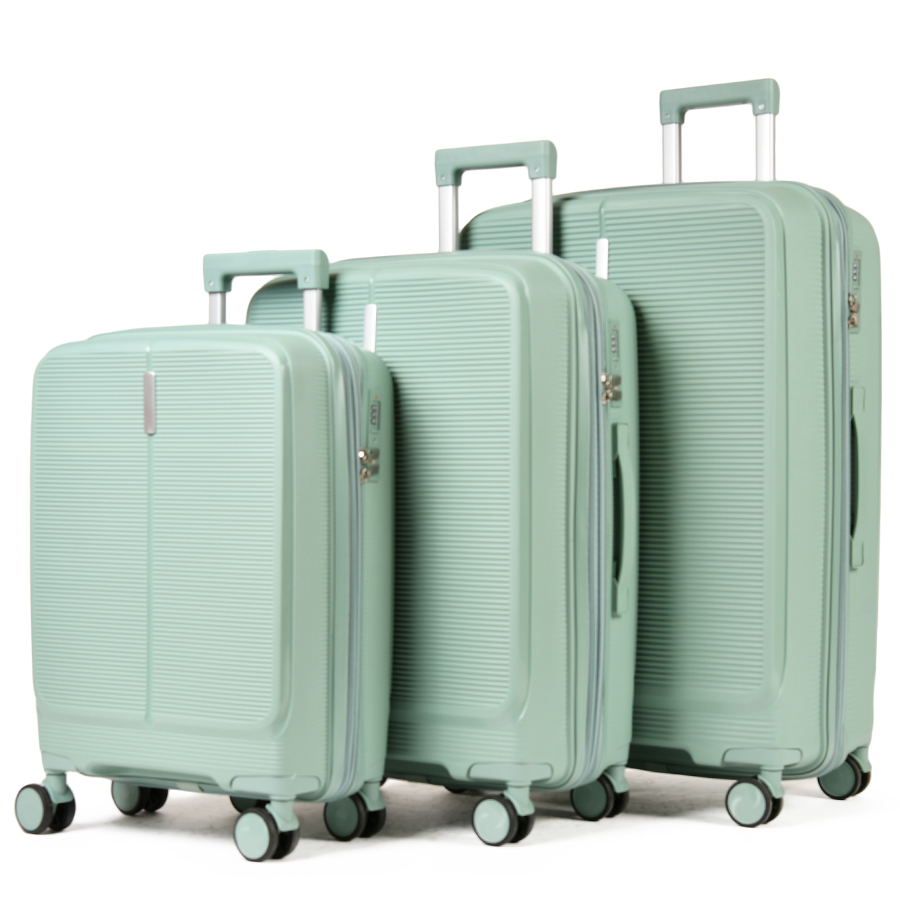 medium suitcase polypropylene green 0161413