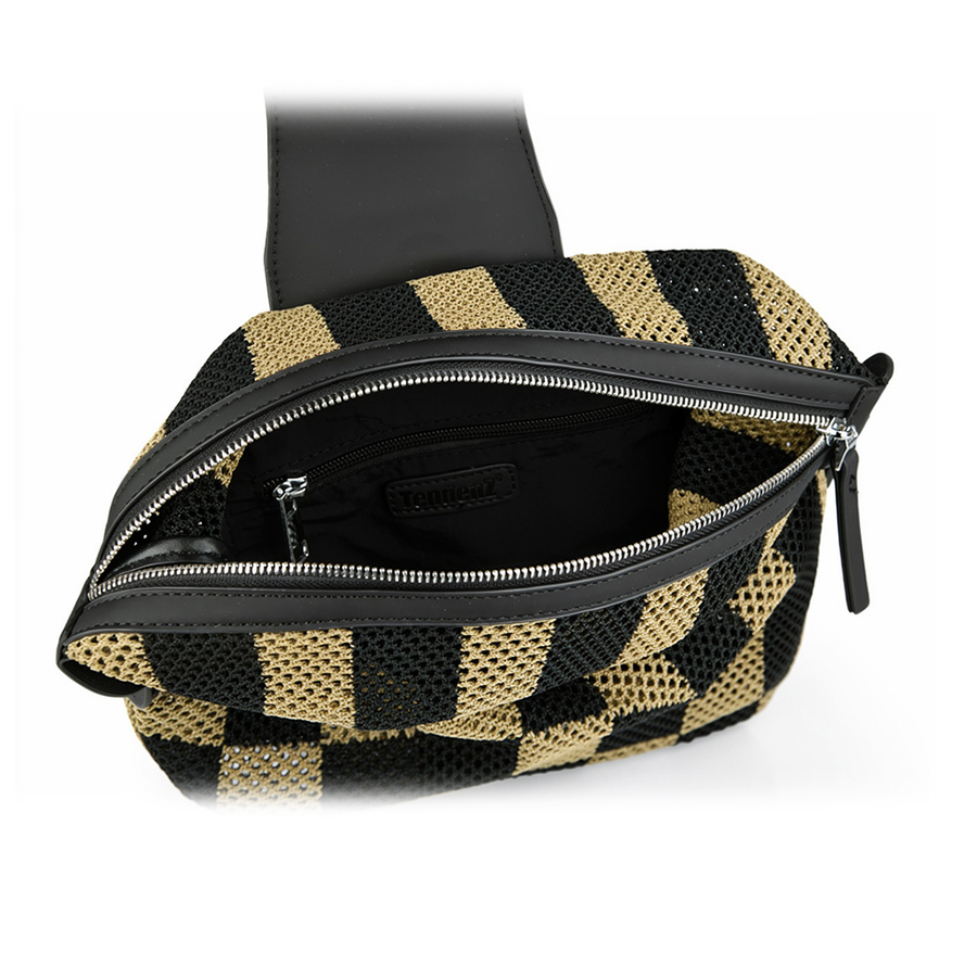 rucsac damă piele ecologică negru/verde 0160113