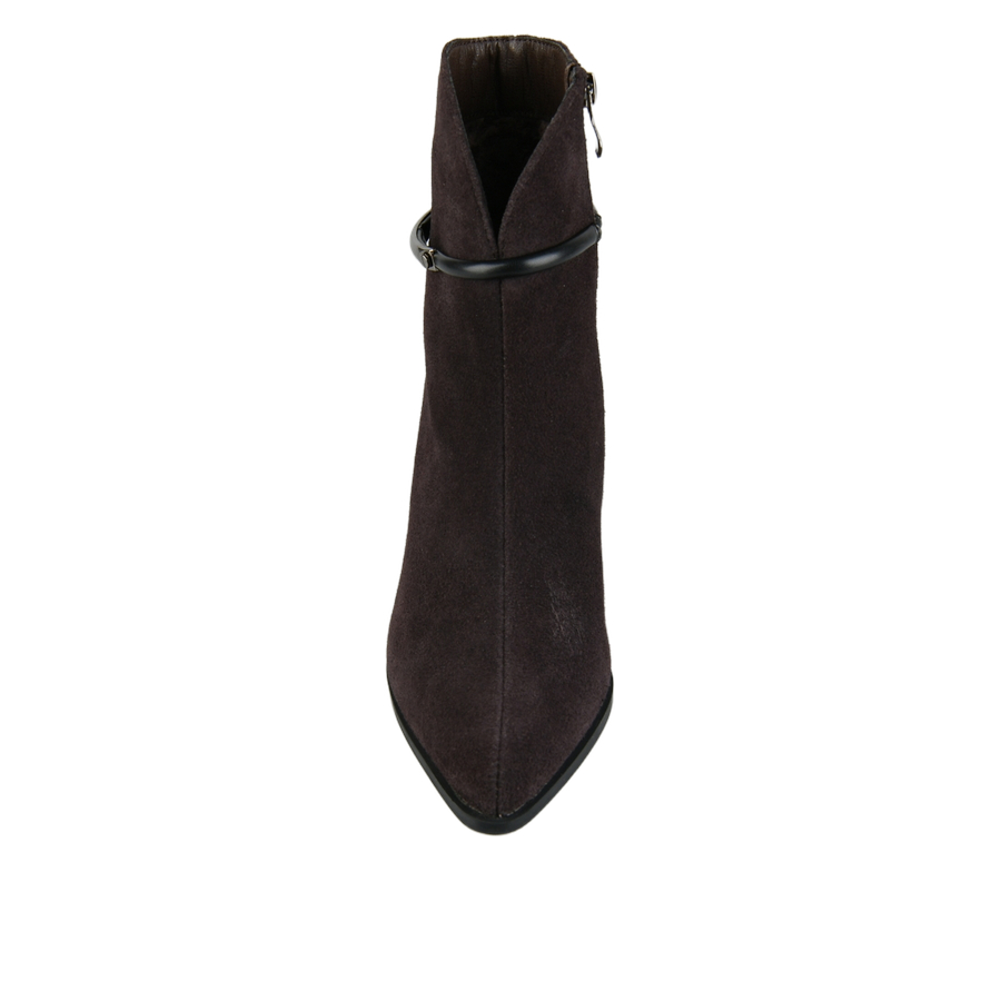 botine damă piele naturală maro închis 0162881