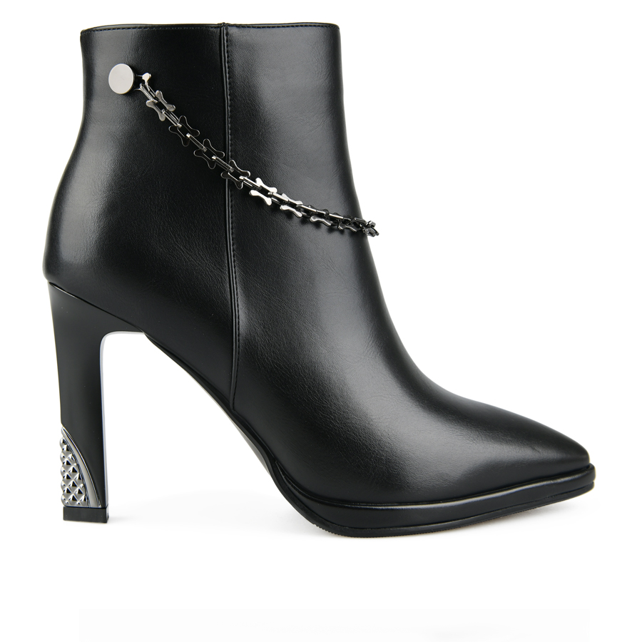 botine damă piele ecologică negru 0162067