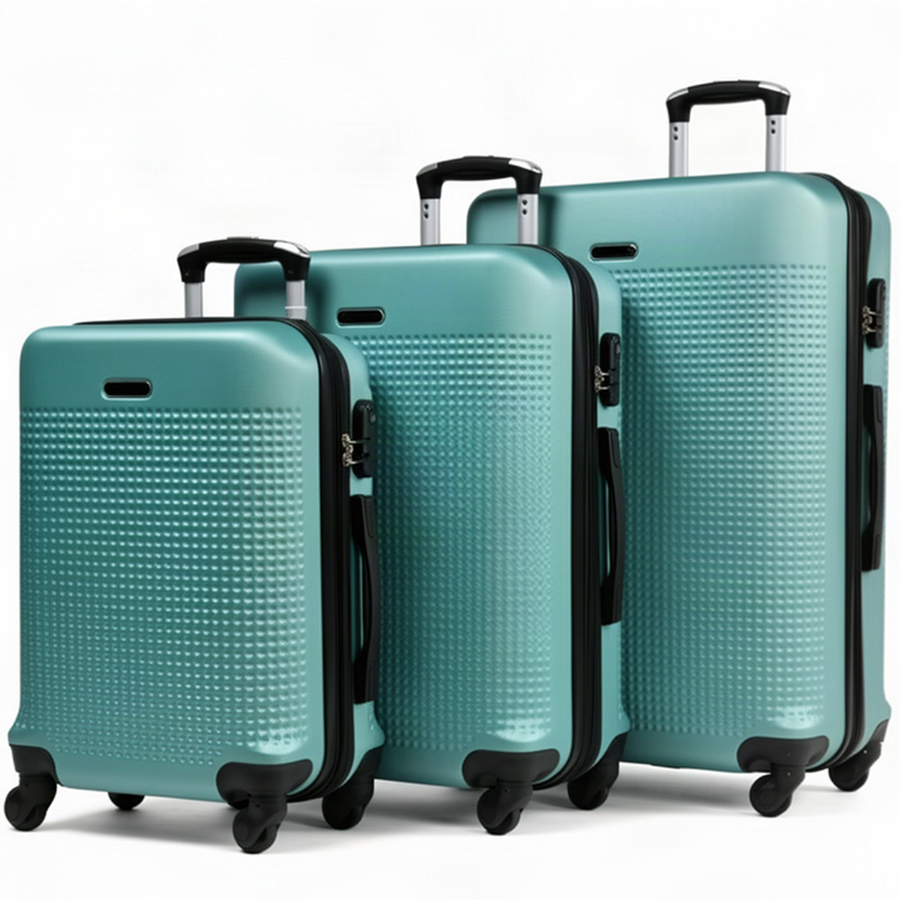small suitcase ABS plastic green 0163690