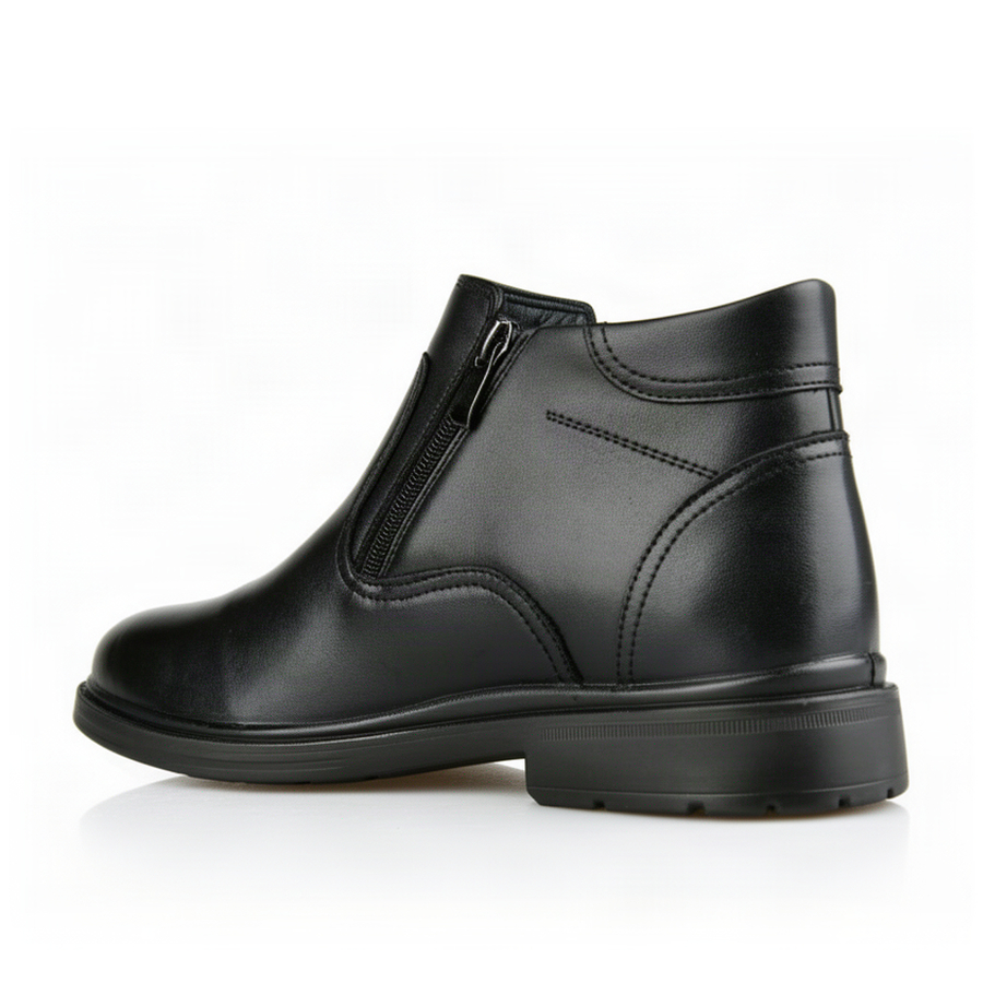 botine bărbați piele naturală negru 0162141