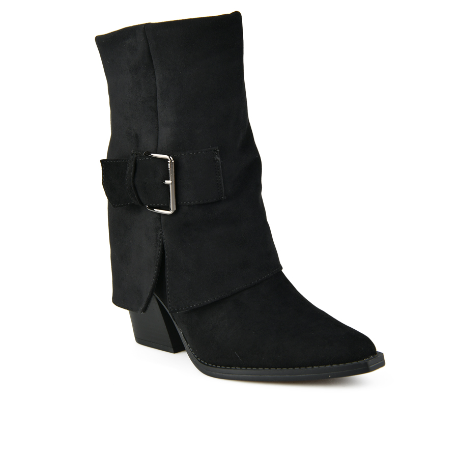 botine damă textil negru 0162446