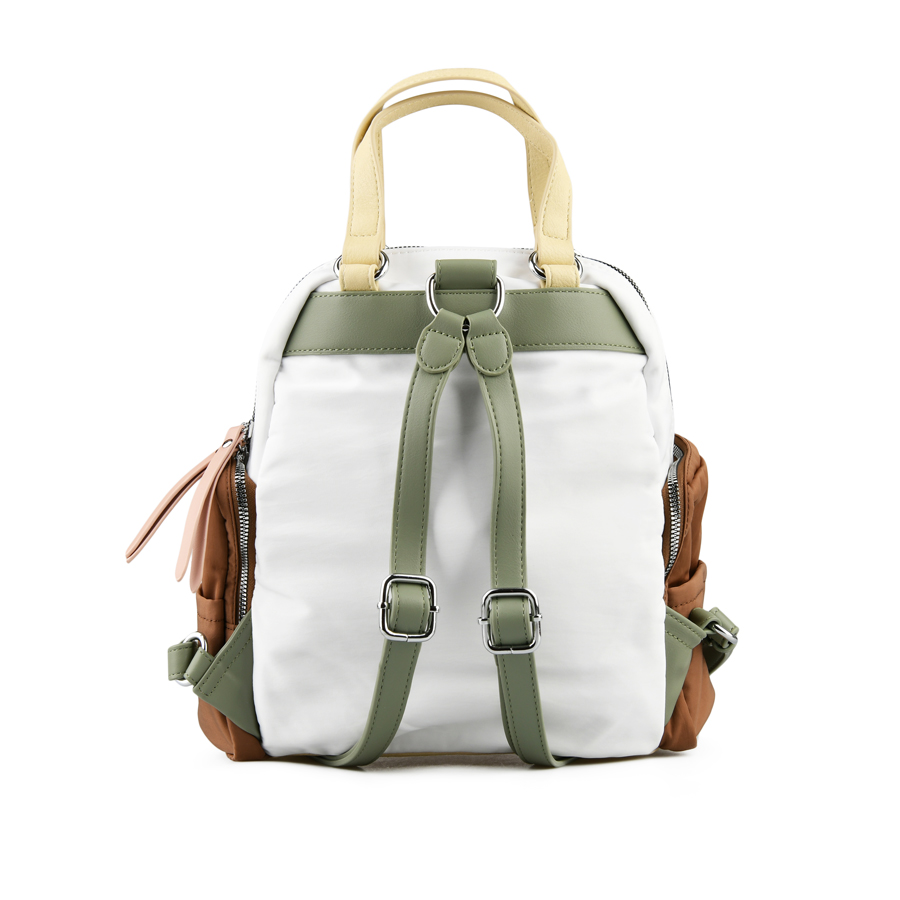 lady's backpack synthetic leather beige 0160587