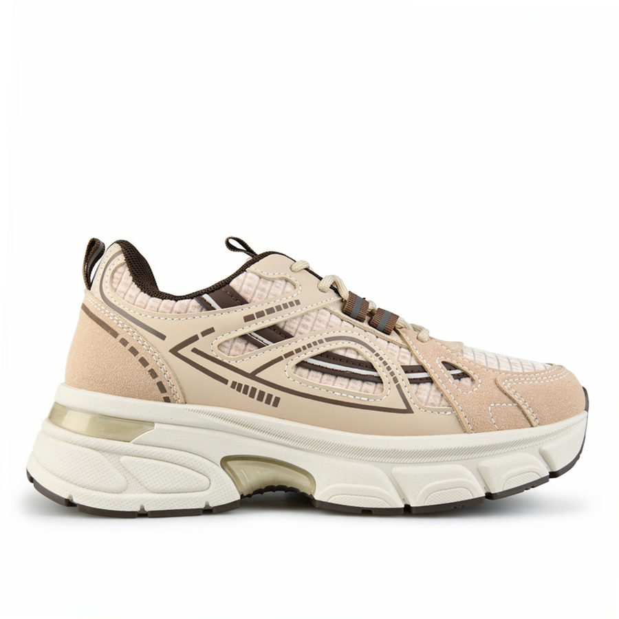 adidași damă piele ecologică/textil bej 0162728