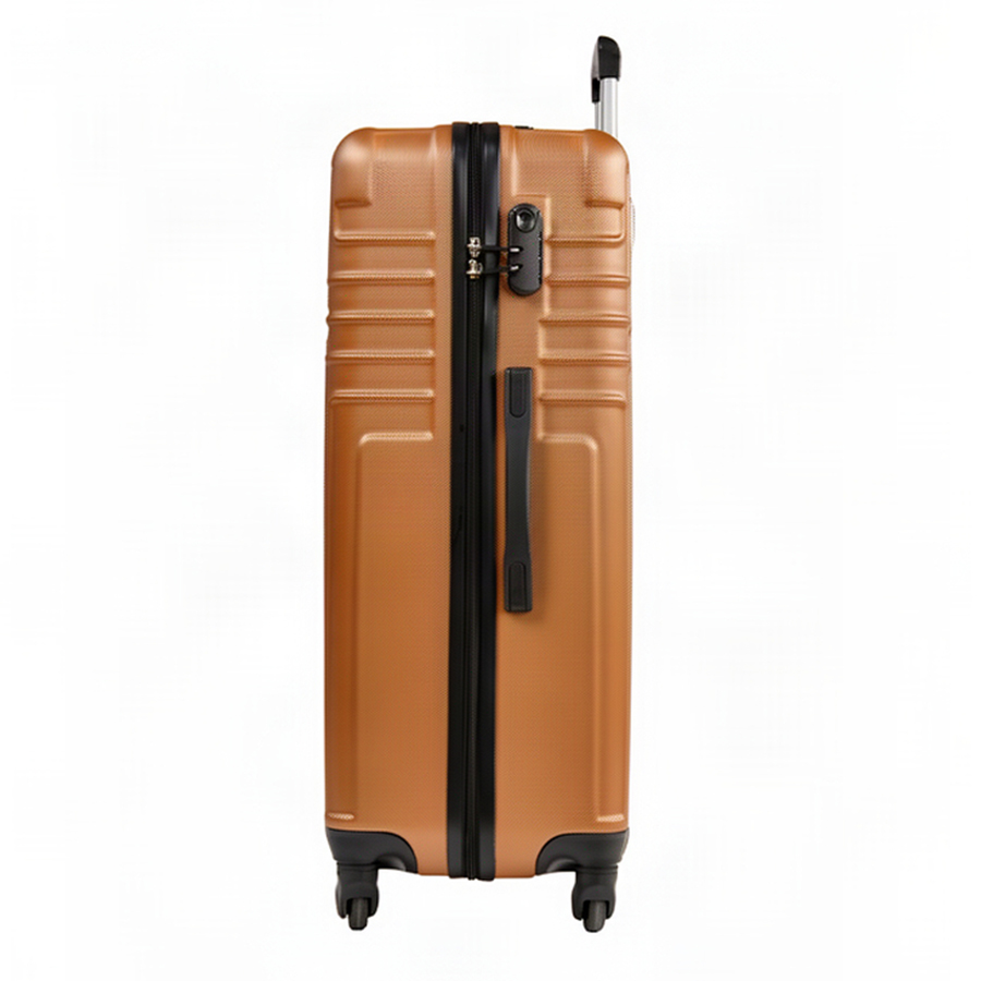 big suitcase ABS plastic brown 0163683