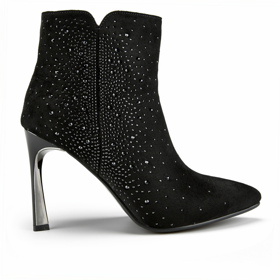 botine damă textil negru 0162069