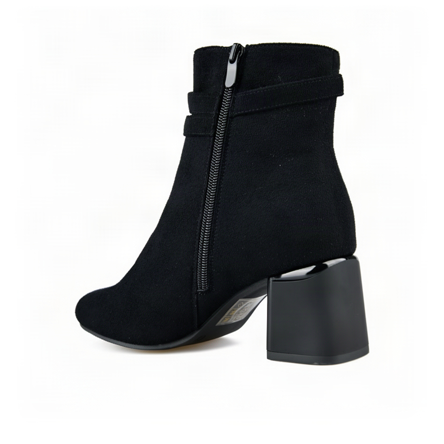 botine damă textil negru 0162433