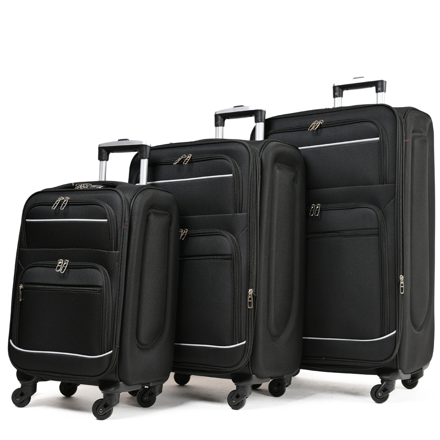 big suitcase textile black 0163725