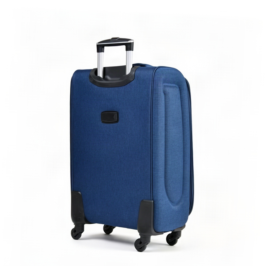 medium suitcase textile blue 0163700