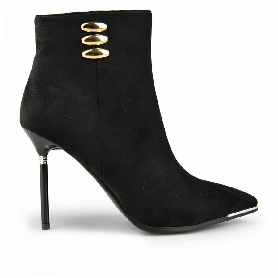 botine damă textil negru 0162063