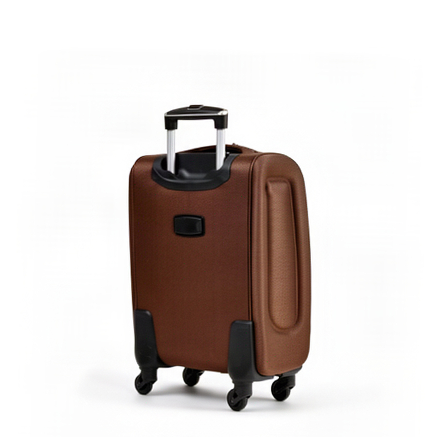 small suitcase textile brown 0163714