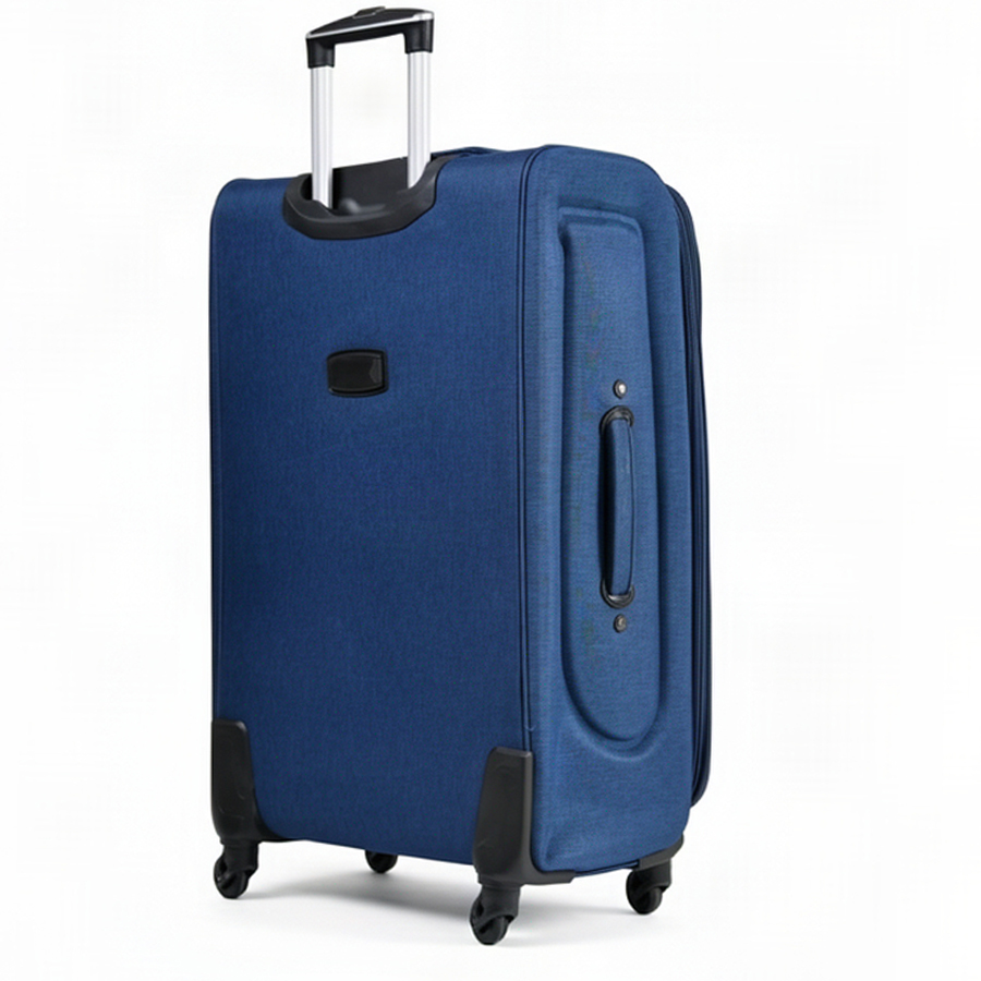 big suitcase textile blue 0163701