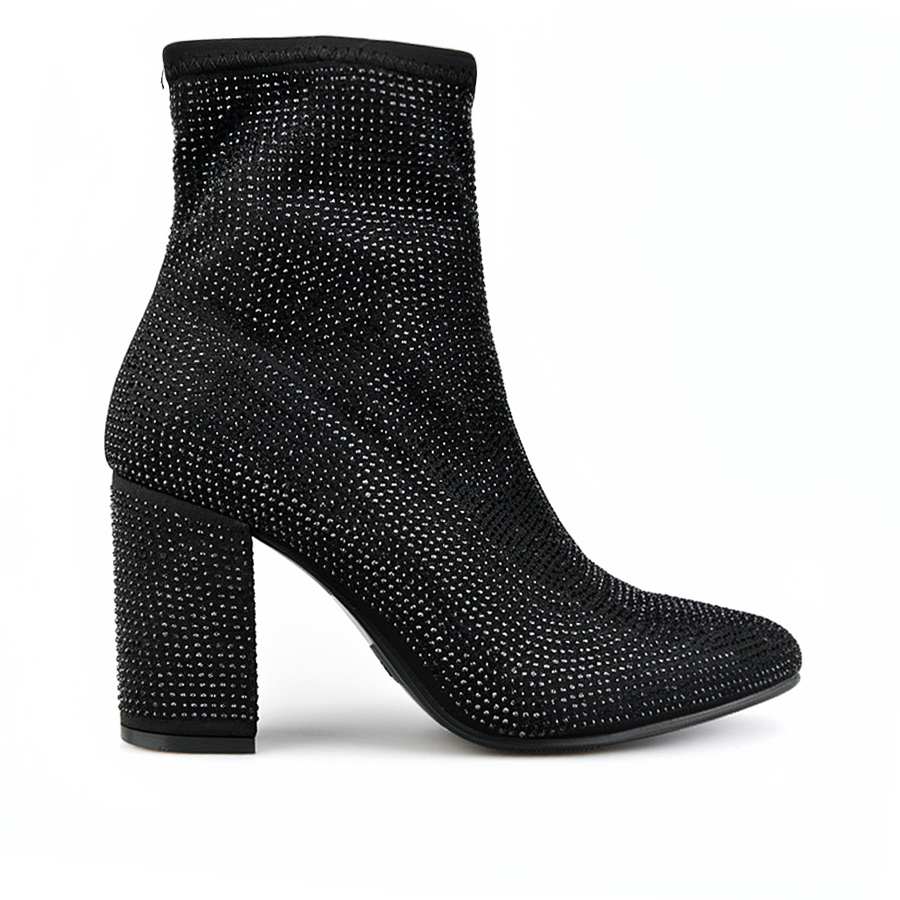 botine damă textil negru 0162841