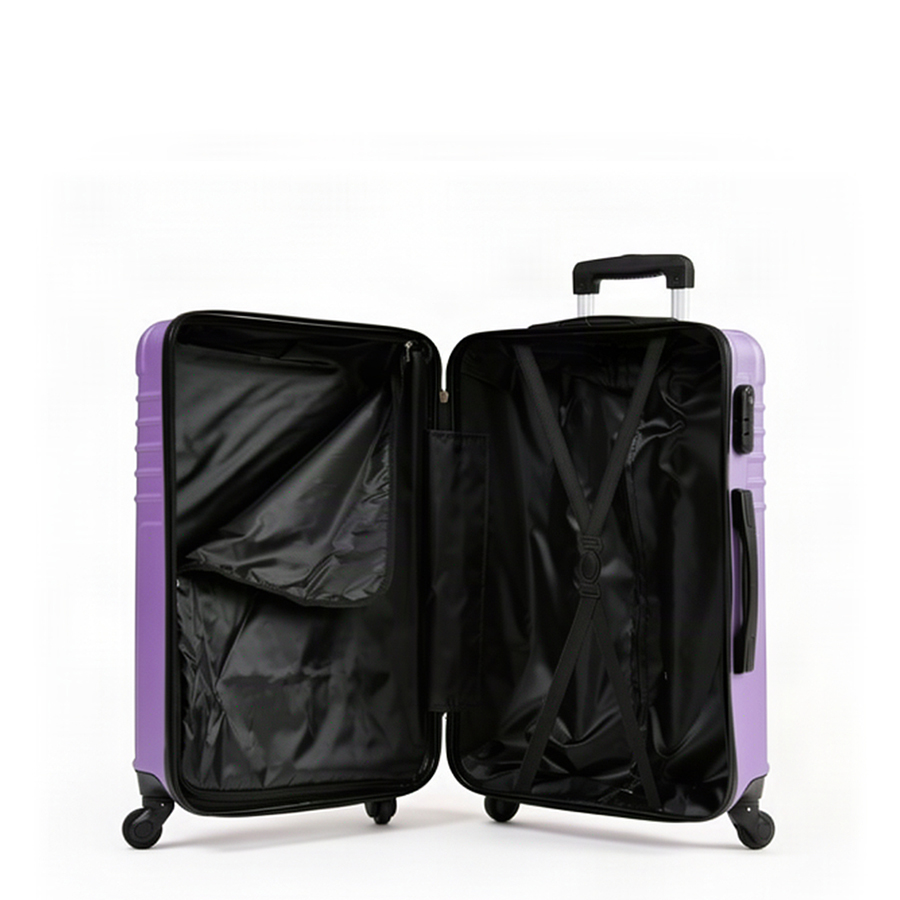 small suitcase ABS plastic purple 0163678