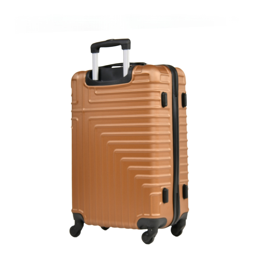 medium suitcase ABS plastic brown 0163682