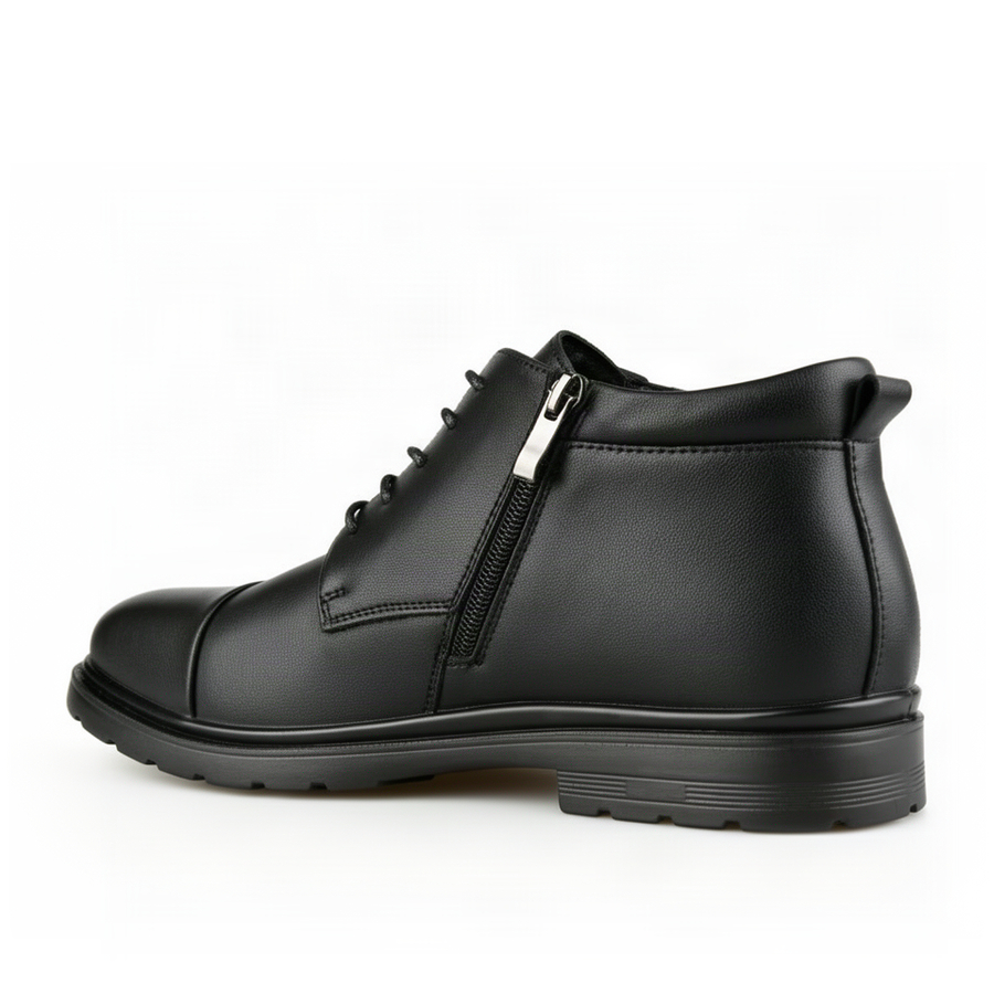 botine bărbați piele naturală negru 0162769
