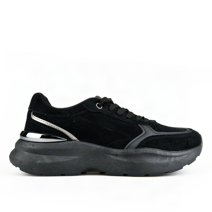 adidași damă piele ecologică/textil negru 0163308