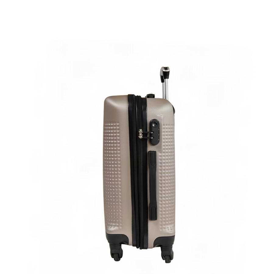 small suitcase ABS plastic beige 0163696