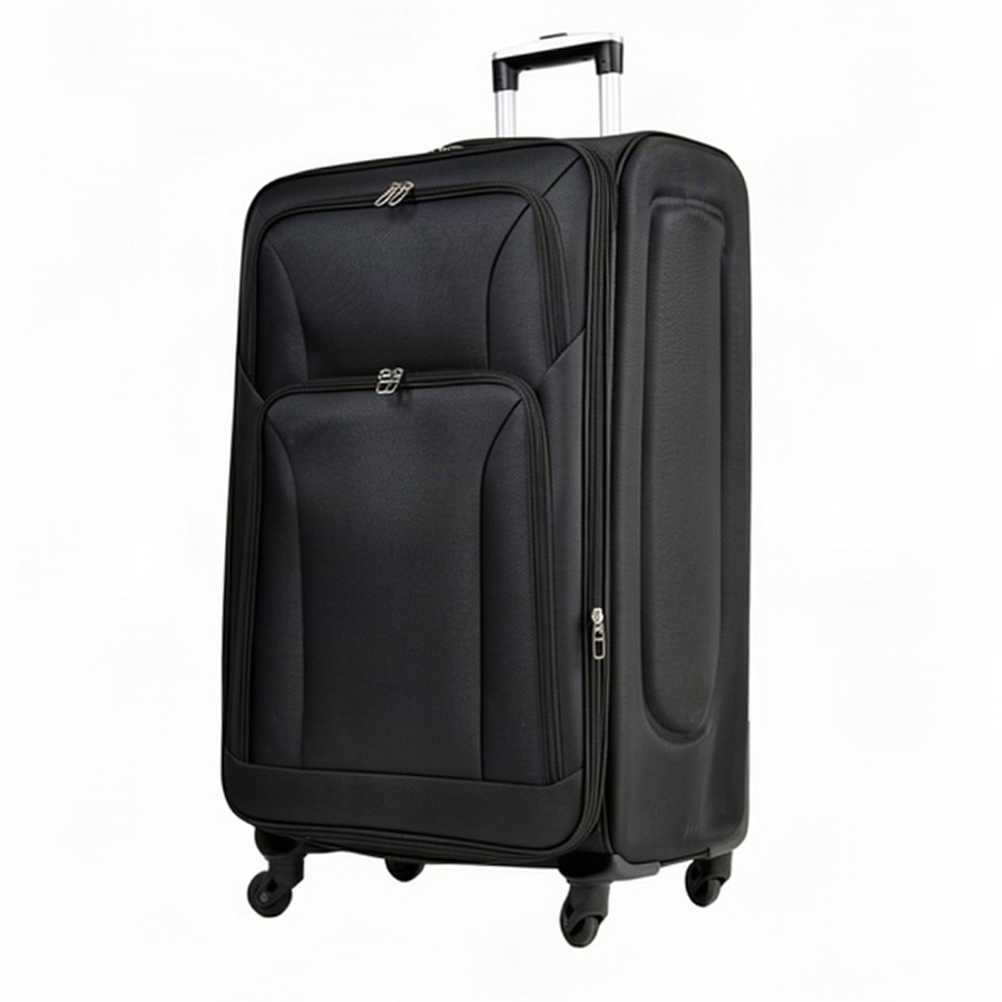 big suitcase textile black 0163713