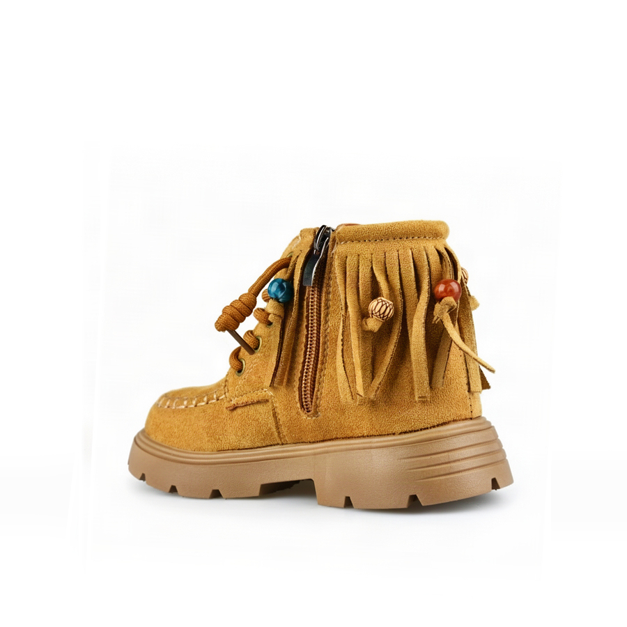 botine damă textil maro deschis 0164168
