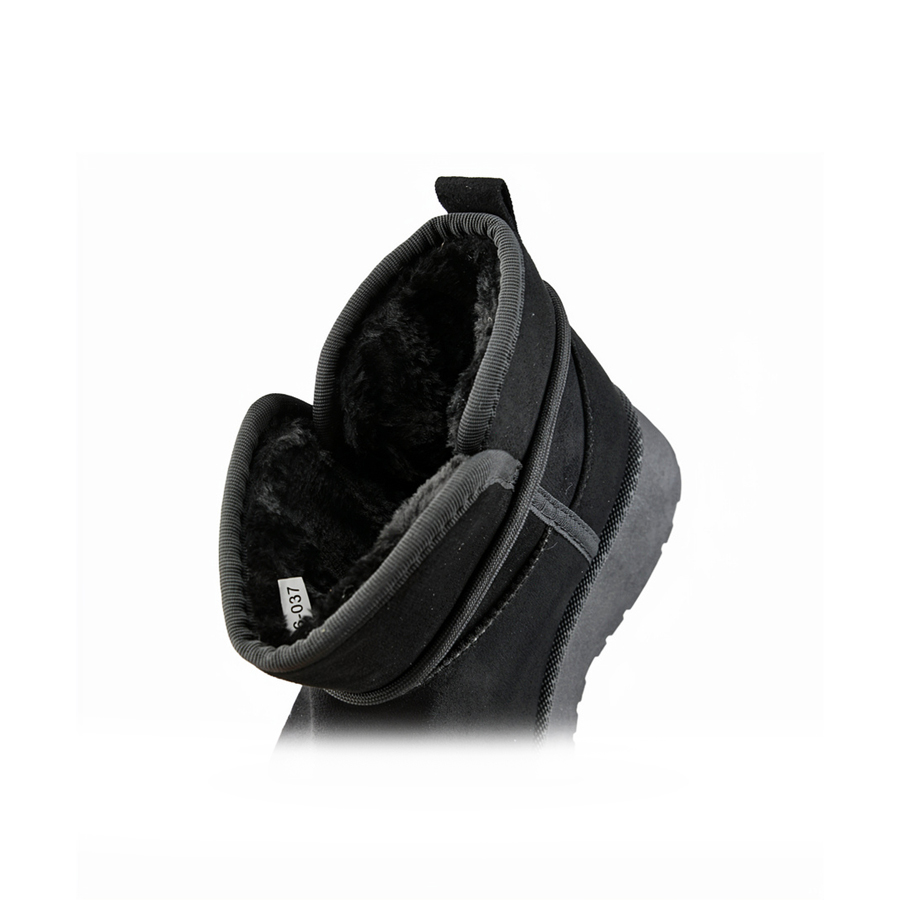 botine de zăpadă damă textil negru 0162976