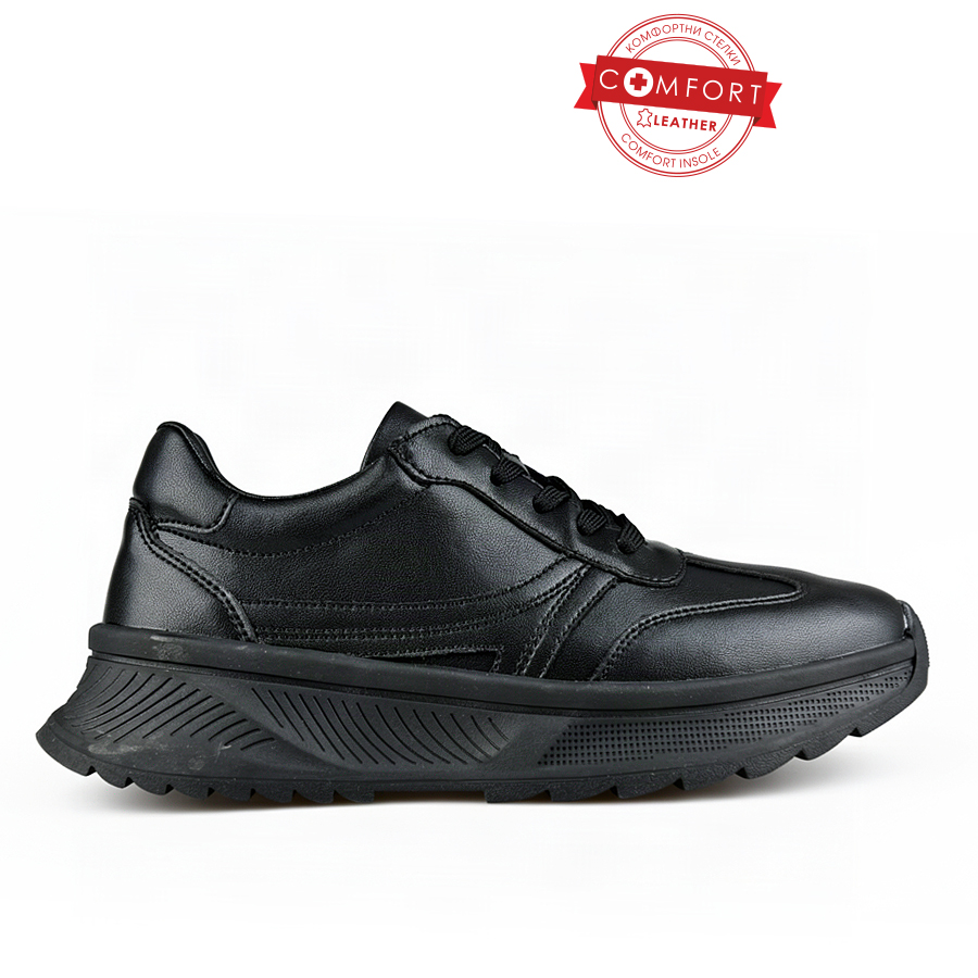 adidași damă piele naturală negru 0163331