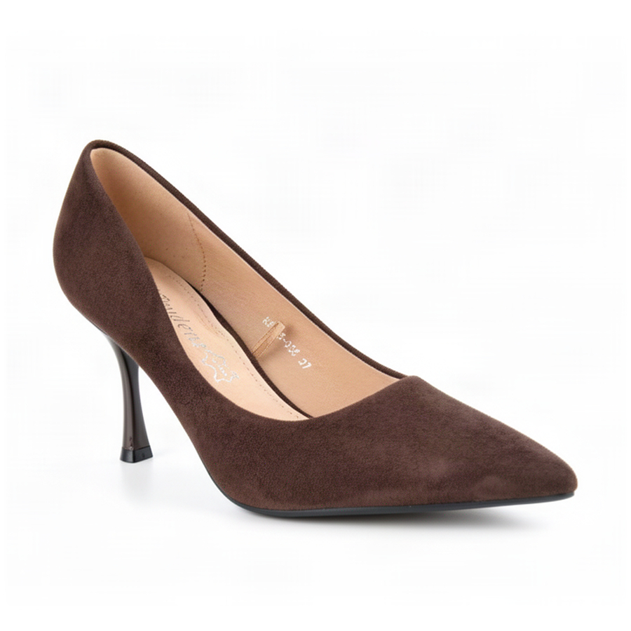 pantofi damă textil maro 0163029