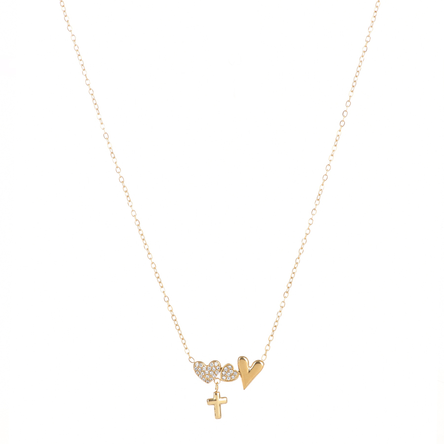lady's necklace steel gold 0164776