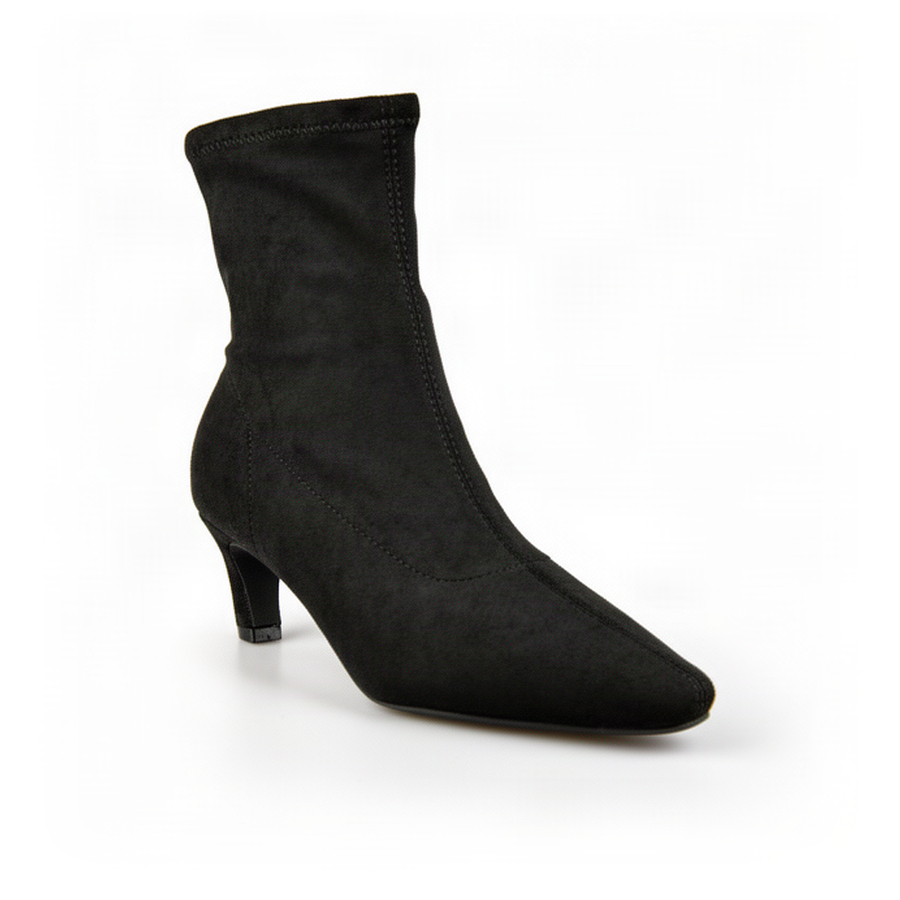 botine damă textil negru 0162824