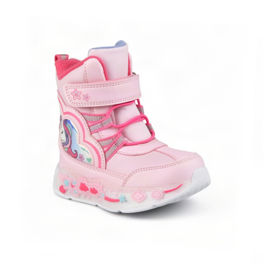 kids boots synthetic leather pink 0162291