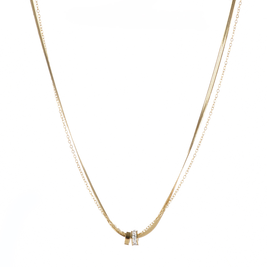 lady's necklace steel gold 0164783