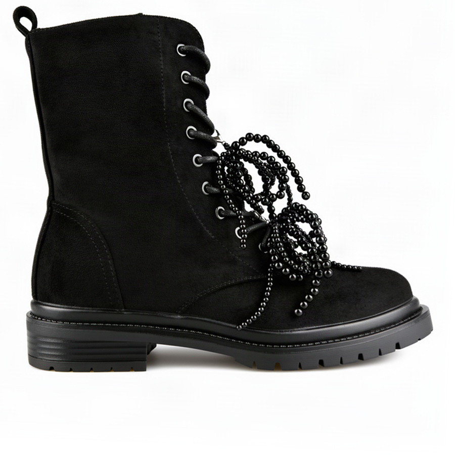 botine damă textil negru 0162790