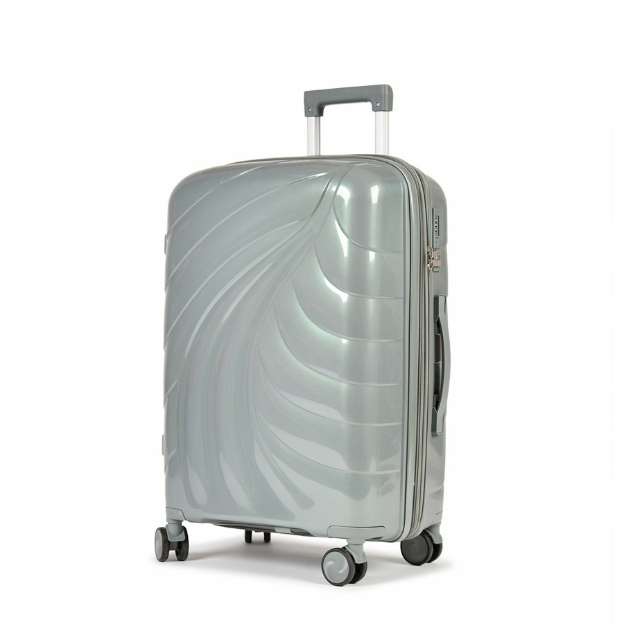 medium suitcase polypropylene dark gray 0161599