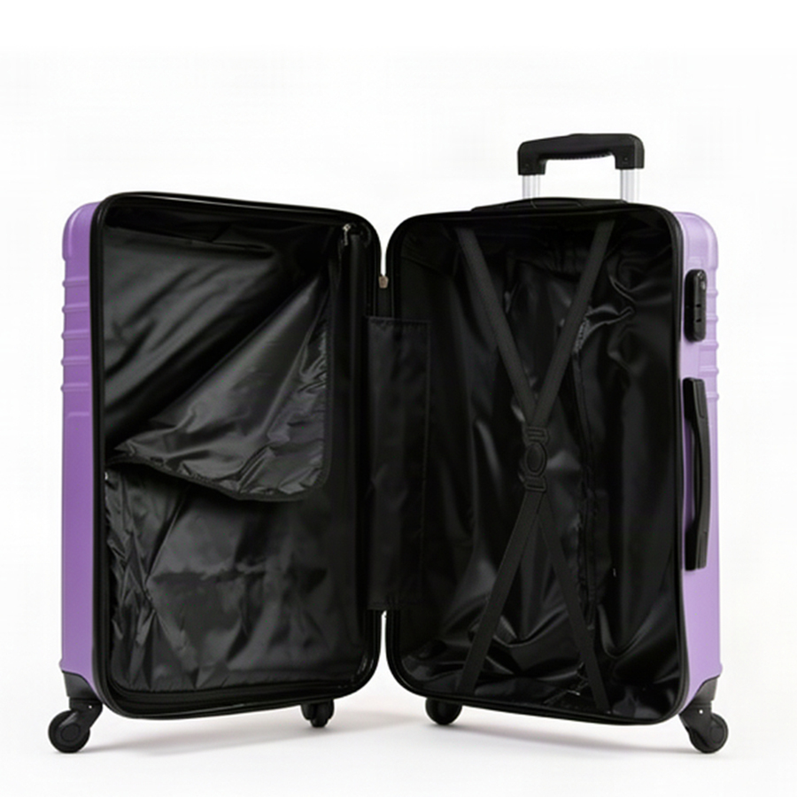 medium suitcase ABS plastic purple 0163679