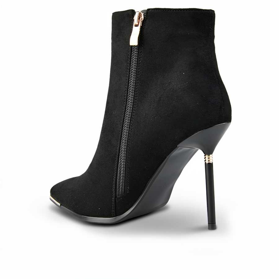 botine damă textil negru 0162063