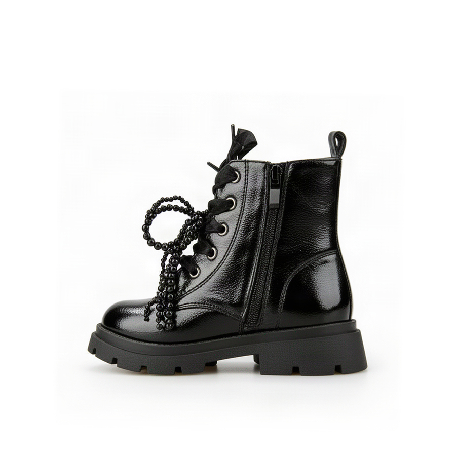 kids boots synthetic leather black 0162541