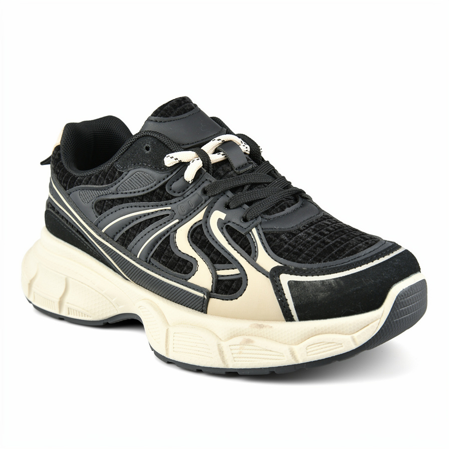 adidași damă textil/piele ecologică negru 0162722