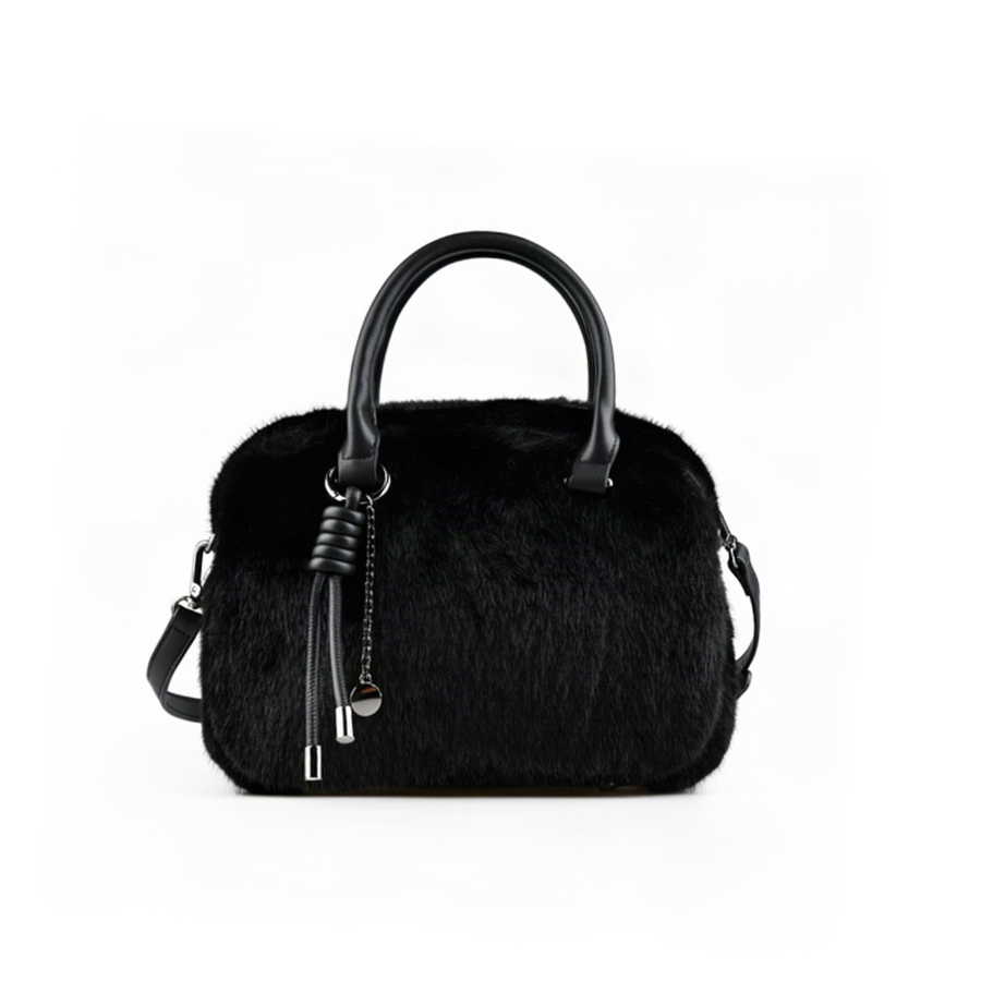 geantă damă piele ecologică/textil negru 0163294