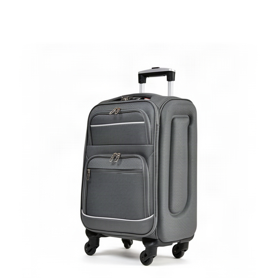 small suitcase textile grey 0163729