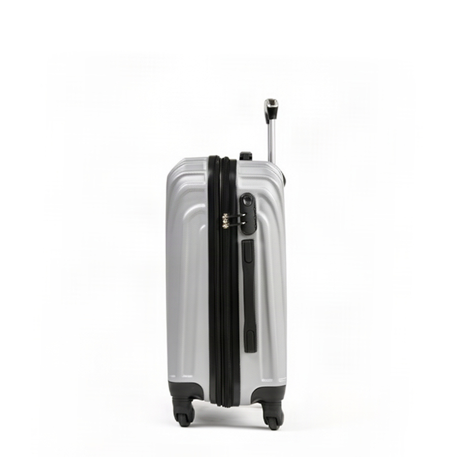 small suitcase ABS plastic silver 0163669