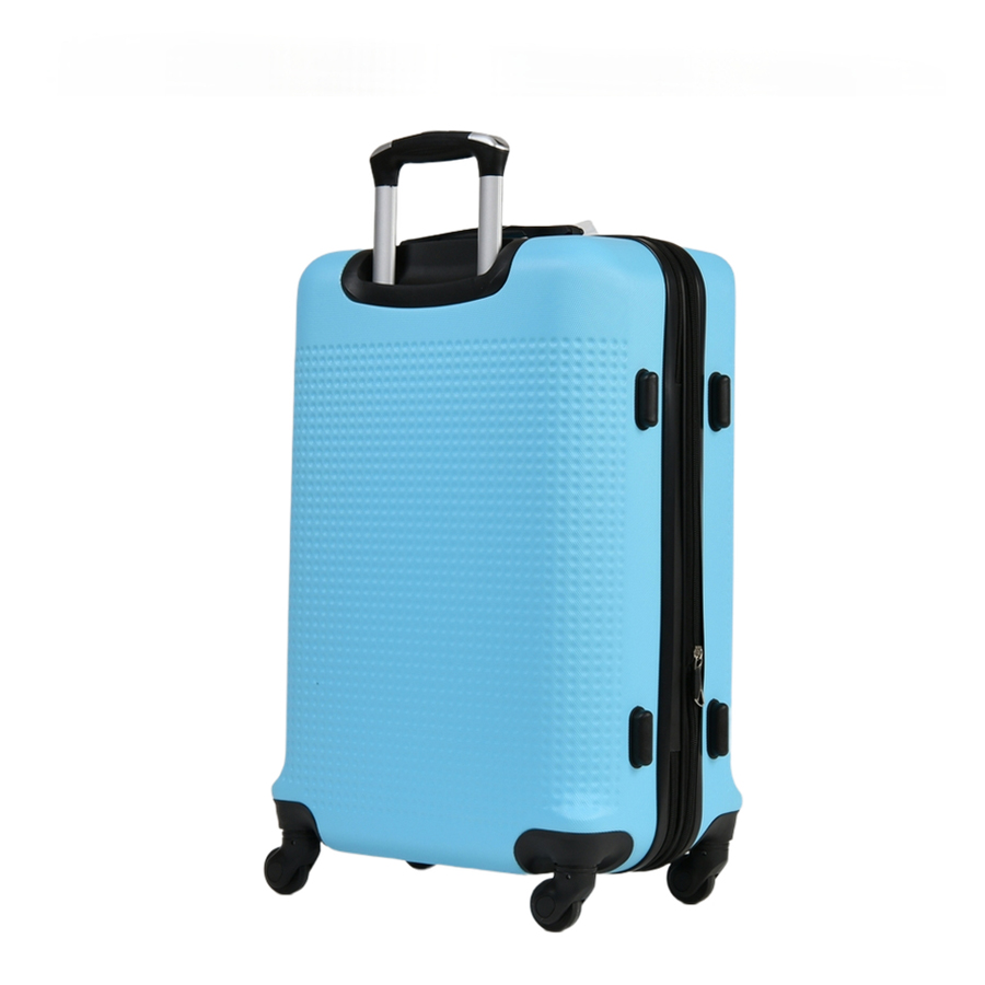 medium suitcase ABS plastic blue 0163694