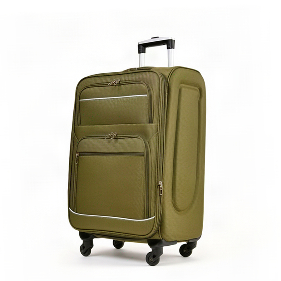 medium suitcase textile green 0163727