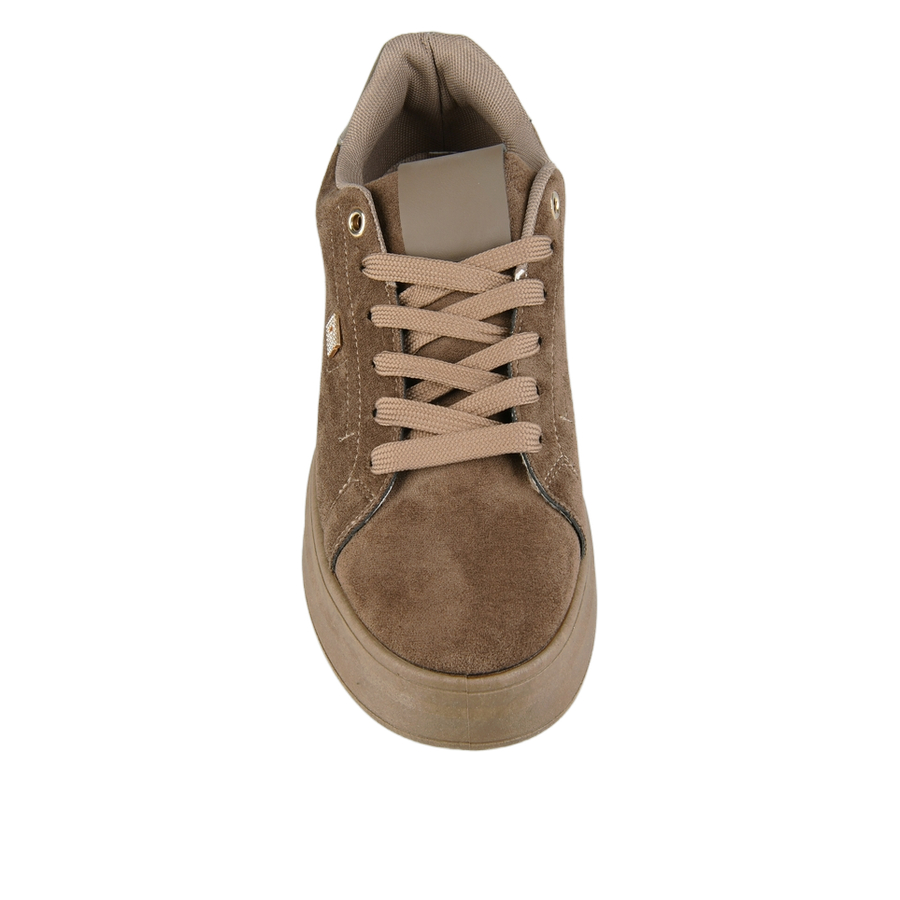 adidași damă textil/piele ecologică maro 0163357