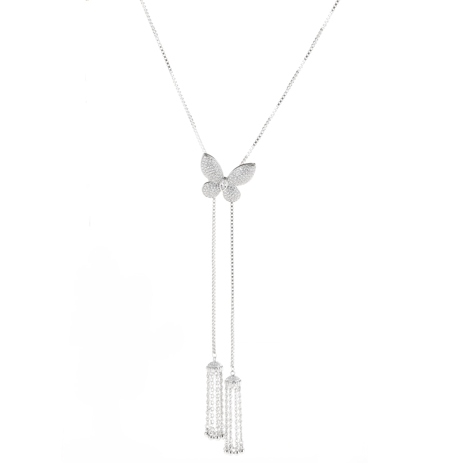 set colier și cercei damă cupru argintiu 0165170